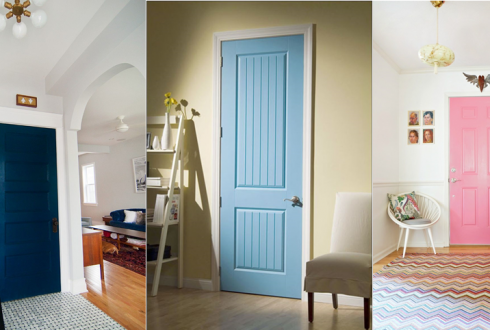 Кольорові міжкімнатні двері в інтер’єрі