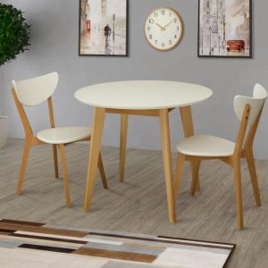 Стіл обідній модерн круглий (ніжки бук) на заказ