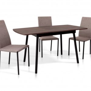 Стіл обідній соло (чорний/горіх) на замовлення