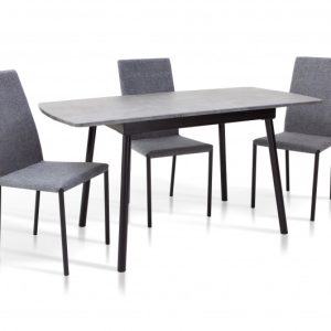 Стіл обідній соло (чорний/т.сірий) на замовлення