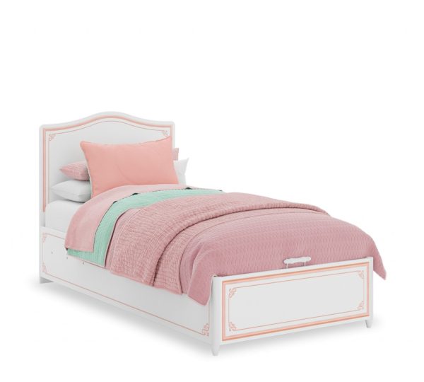 Ліжко з підйомним механізмом Selena Pink 100x200